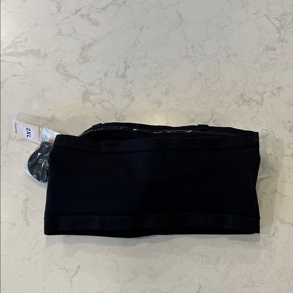 Truekind®️ Convertible Strapless Bandeau Bra Black 2XL - Picture 3 of 8